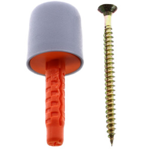 Opritor usa pentru pardoseala, Easy-Fix, cauciuc, gri, 25 mm