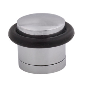 Opritor usa pentru pardoseala, Stop02, zamac, satin nichelat, 40 mm