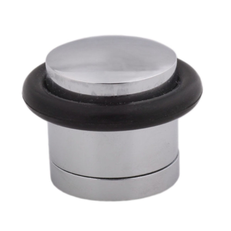 Opritor usa pentru pardoseala, Stop02, zamac, satin nichelat, 40 mm
