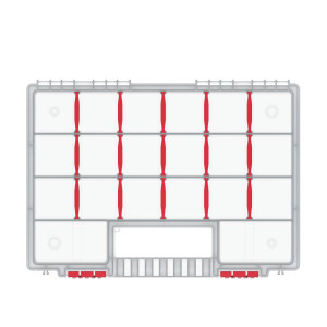 Organizator Kistenberg KNO35255T, 344 x 249 x 50 mm