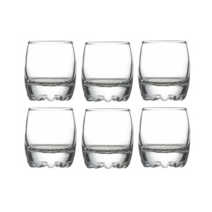 Pahar lichior, Silvana, din sticla, 80 ml, set 6 pahare