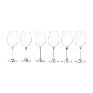 Pahar vin RCR Optiq, sticla cristalina, transparent, 450 ml, set 6 bucati