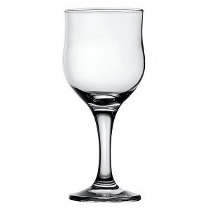 Pahar vin rosu, Tulipe, din sticla, 240 ml, set 6 bucati