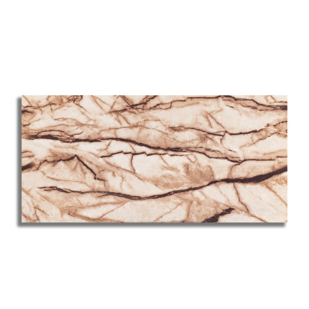 Panou decorativ D3498, PVC, marmura, crem, 60 x 30 cm, 2.5 mm