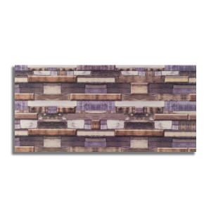 Panou decorativ D3502, PVC, caramida, maro, 60 x 30 cm, 2.5 mm