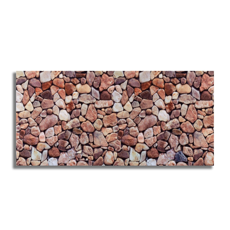 Panou decorativ D3503, PVC, piatra, maro, 60 x 30 cm, 2.5 mm