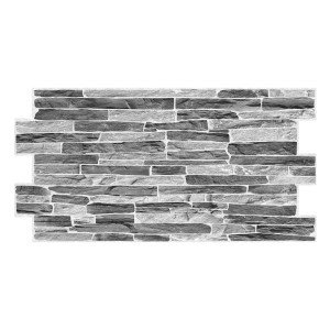 Panou decorativ Dark Slate Gray, PVC, gri, 98 x 50 cm, 0.3 mm