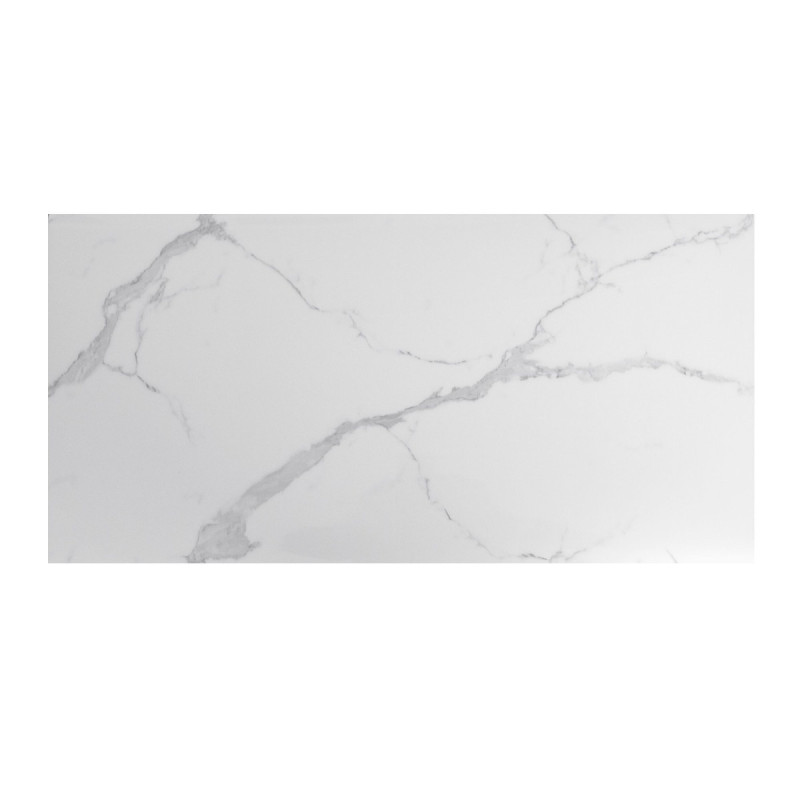 Panou decorativ Marble Statuario Venato, polietilena, alb, 60 x 30 cm, 2.5 mm