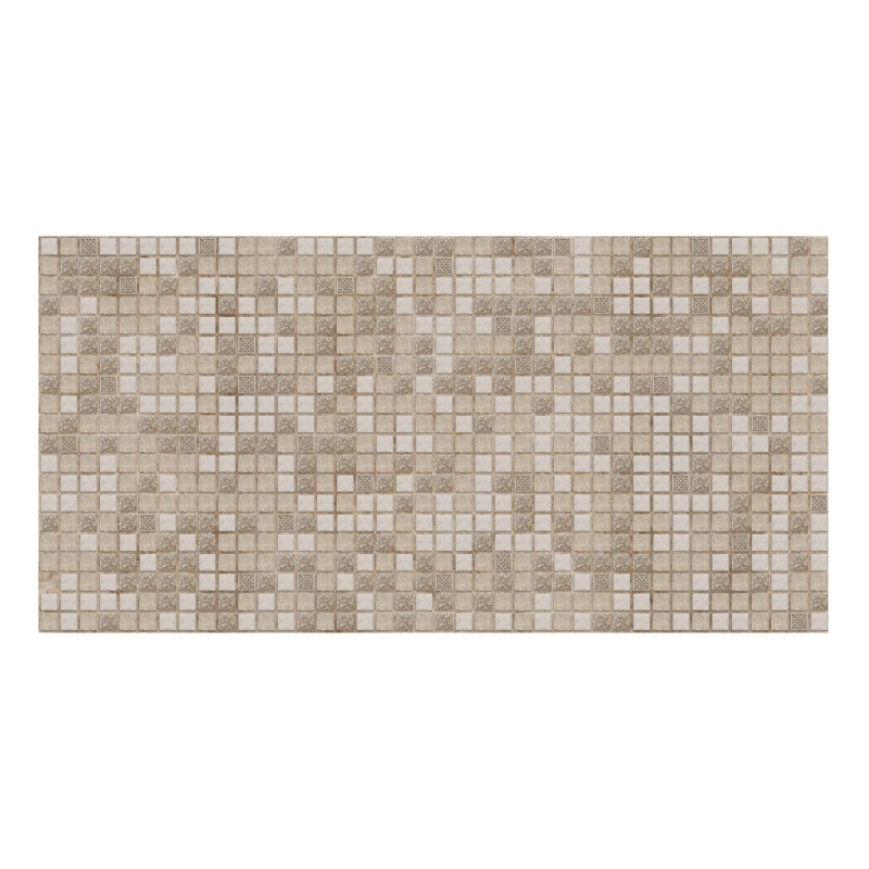 Panou decorativ Mosaic Brown, PVC, maro, 95.5 x 48 cm, 0.3 mm