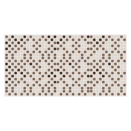 Panou decorativ Mosaic Mardin, PVC, maro, 95.5 x 48 cm, 0.3 mm