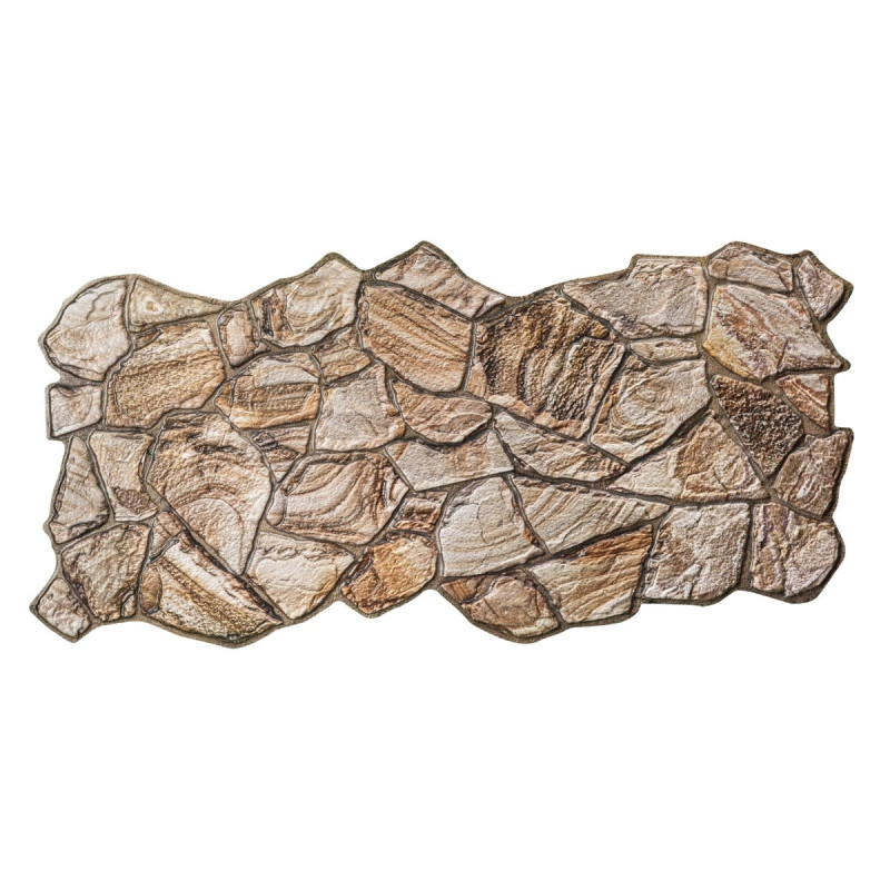 Panou decorativ Sand Stone Brown, PVC, maro, 98 x 48 cm, 0.3 mm