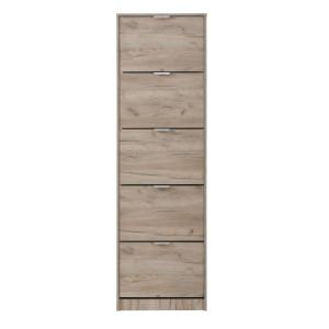 Pantofar Base 15, PAL, stejar gri, 58 x 18 x 191.5 cm, 2C
