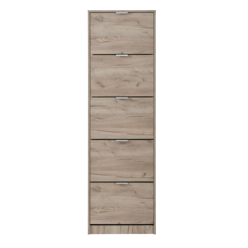 Pantofar Base 15, PAL, stejar gri, 58 x 18 x 191.5 cm, 2C