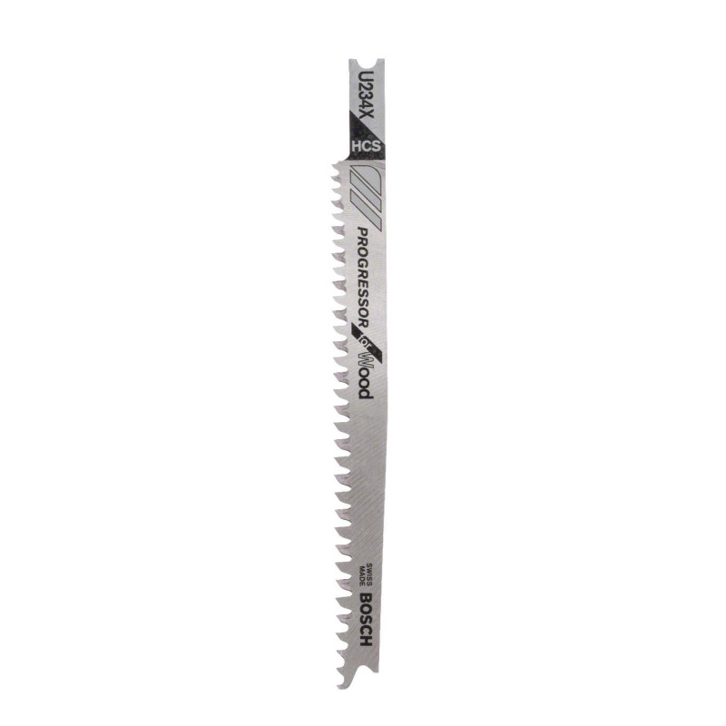 Panza fierastrau vertical, pentru lemn, Bosch Progressor for Wood, U 234 X, set 3 bucati