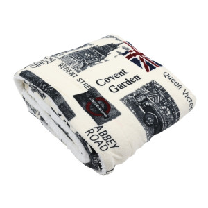Patura pat, Caressa GS1105-1/2, 160 x 220 cm, poliester, multicolor