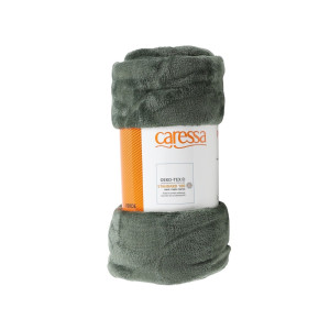 Patura pat, Caressa TL062127, 150 x 200 cm, poliester, verde