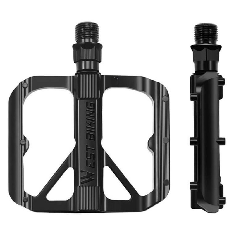 Pedale pentru bicicleta West Biking 802094R, aluminiu, set 2 bucati