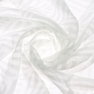 Perdea Caressa TDJCLF002, jacquard, alb, 140 x 240 cm