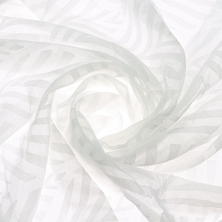Perdea Caressa TDJCLF002, jacquard, alb, 140 x 240 cm