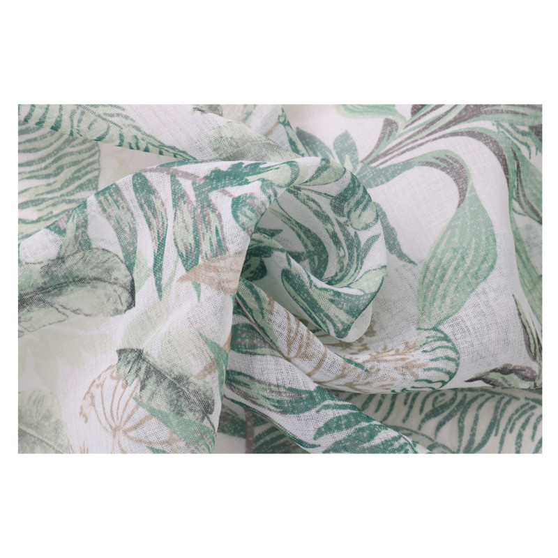 Perdea Caressa, TL062105, poliester, model vegetal, 140 x 240 cm