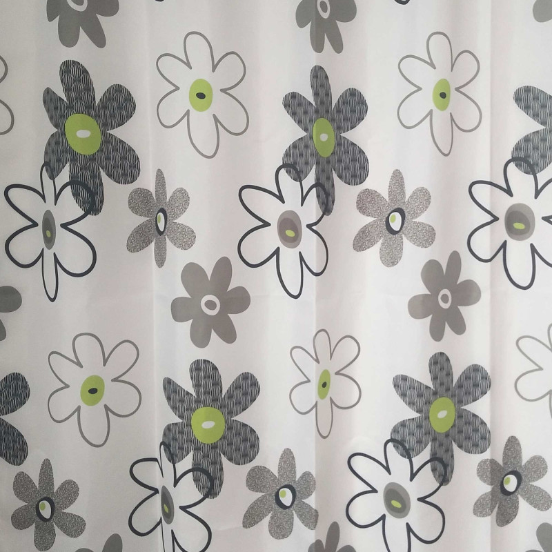 Perdea dus SWSC-1209, model floral, 180 x 200 cm