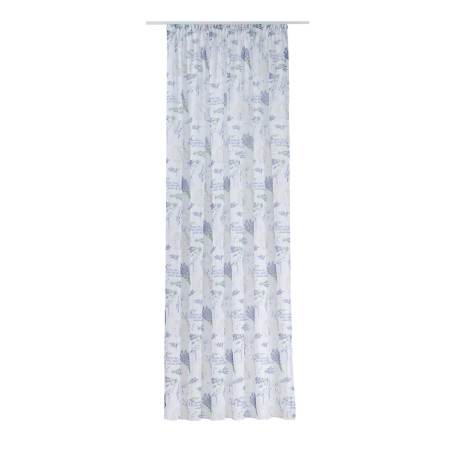 Perdea Mendola Fabrics, model Almeria, Destination Kitchen, batist, mov, H 280 cm