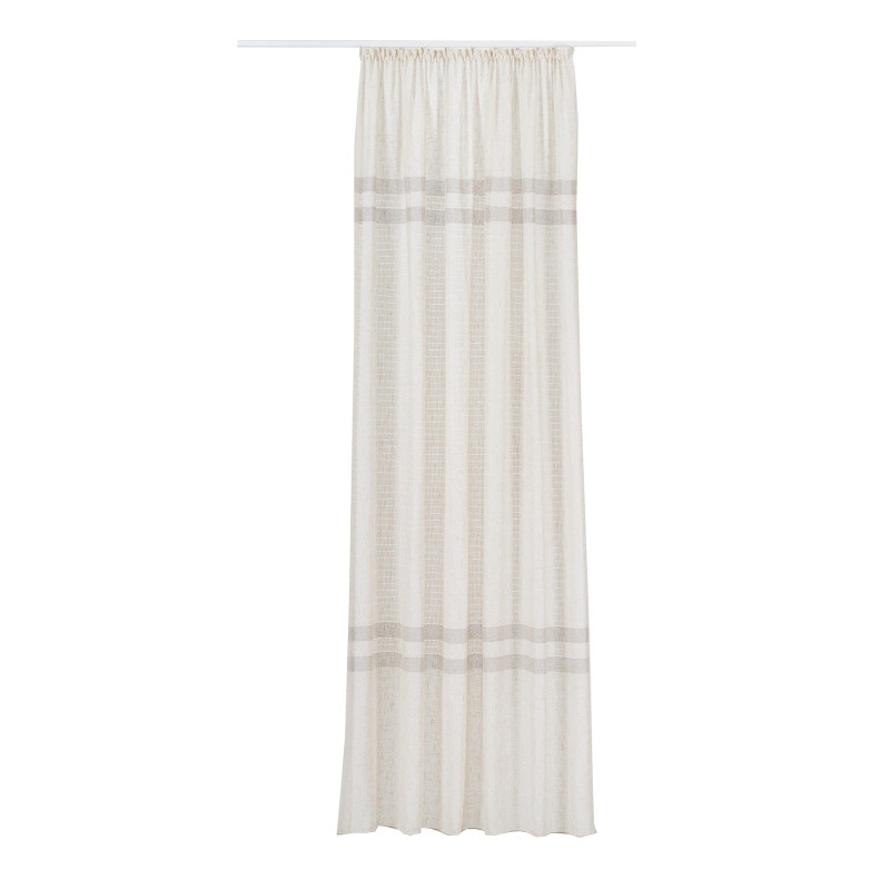 Perdea Mendola Fabrics, model Cairo, Scandi, natur, crem, H 280 cm