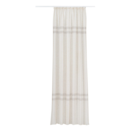 Perdea Mendola Fabrics, model Cairo, Scandi, natur, crem, H 280 cm