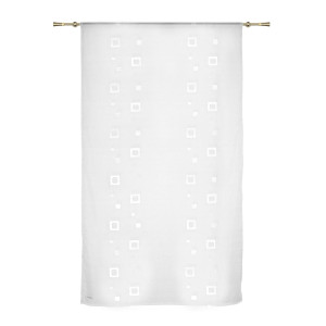 Perdea, 10020/V2, semiorganza, alb, H 280 cm
