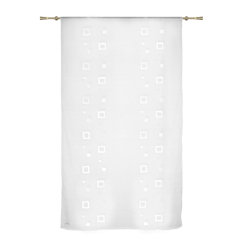 Perdea, 10020/V2, semiorganza, alb, H 280 cm
