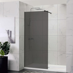 Perete dus tip walk-in, West PW120WST07GB, sticla fumurie, profil negru, 120 x 200 cm