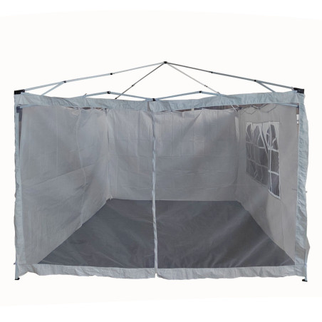 Perete lateral pentru pavilion, WR-SW004, polietilena, alb, 295 x 195 cm