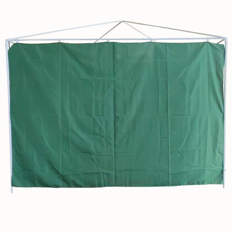 Perete lateral pentru pavilion, WR-SW007, poliester, verde, 295 x 195 cm