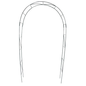Pergola metalica pentru gradina, arcada trandafiri cataratori / suport flori, 140 x 35 x 250 cm