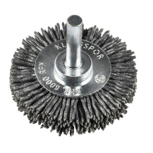 Perie circulara, cu tija, pentru decapare lemn / inox, Klingspor BRS 600 P, diametru 50 mm, granulatie 320