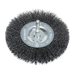Perie circulara, cu tija, pentru otel / metale feroase / metale neferoase, Bosch, diametru 100 mm
