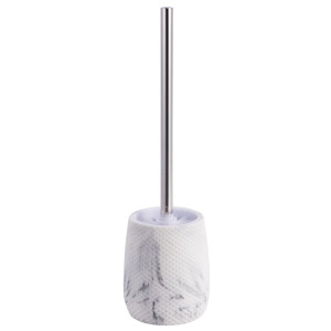 Perie WC Kadda White Fish BPO-4248E, polirasina, alb + gri, 10 x 10 x 36 cm