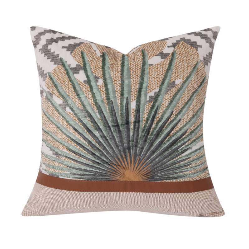 Perna decorativa, Caressa, TL062135, bumbac + poliester, multicolor, 45 x 45 cm