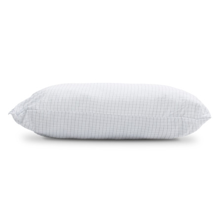 Perna pentru dormit antistres, cu microfibra, alb, 50 x 70 cm