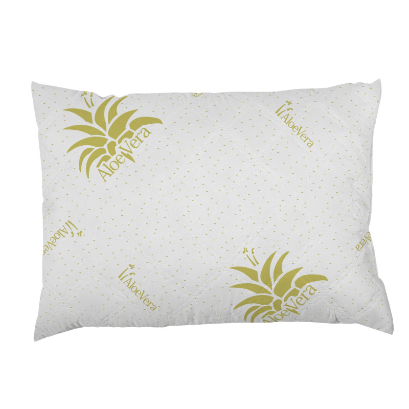 Perna pentru dormit Bedora Aloe Vera, microfibra, alba, 50 x 70 cm