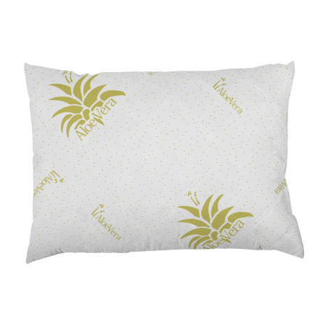 Perna pentru dormit Bedora Aloe Vera, microfibra, alba, 50 x 70 cm