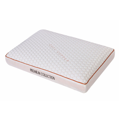 Perna pentru dormit, Cool Cooper, 100 % poliester + memory foam, 40 x 60 cm
