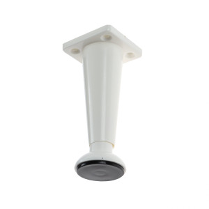 Picioare mobila, universale, reglabile, din plastic, albe, 100 mm, set 4 bucati