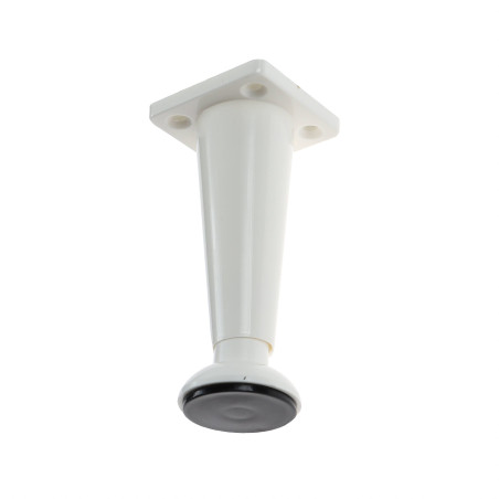 Picioare mobila, universale, reglabile, din plastic, albe, 100 mm, set 4 bucati
