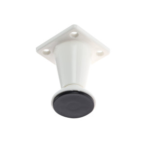 Picioare mobila, universale, reglabile, din plastic, albe, 60 mm, set 4 bucati