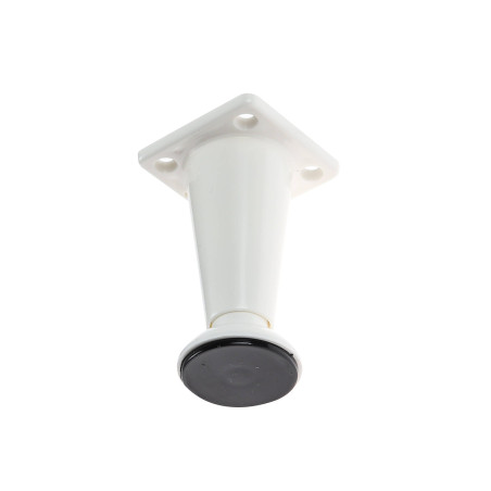 Picioare mobila, universale, reglabile, din plastic, albe, 80 mm, set 4 bucati