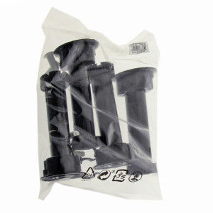 Picioare mobila, universale, reglabile, din plastic, finisaj negru, rotunde, 150 mm, set 4 bucati