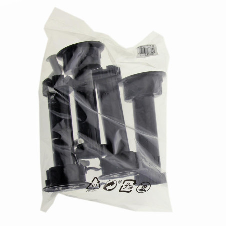 Picioare mobila, universale, reglabile, din plastic, finisaj negru, rotunde, 150 mm, set 4 bucati