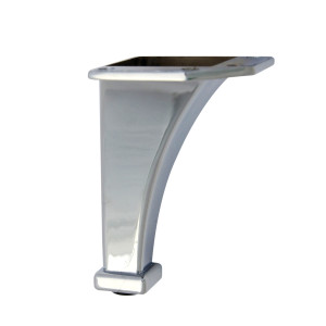 Picior mobila, fix, metalic, cromat, 105 mm