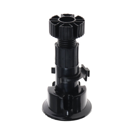 Picior mobila, universal, din plastic, negru, 100 mm
